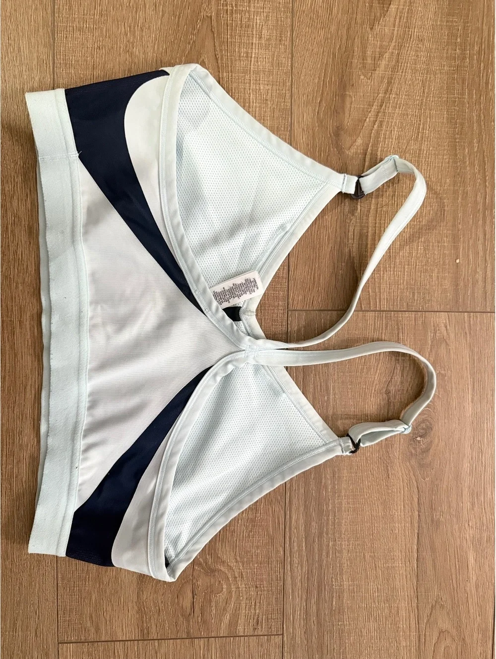 Nike Dri-FIT Women’s Light Blue Padded Racerback Sports Bra XXL Activewear